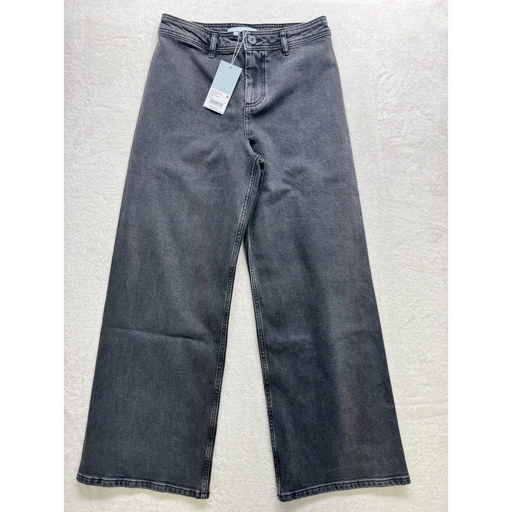 Antonio‎ Melani Raleigh Jeans Womens 6 High Rise WideLeg Denim Washed Black